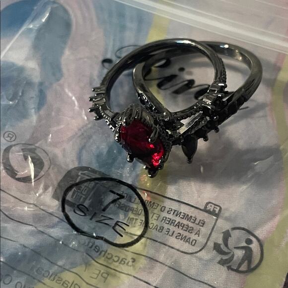 fashion ring 7 , 2pc - Picture 4 of 4